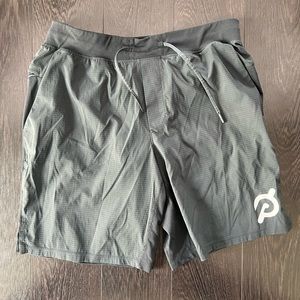 Peloton x lululemon 9”inseam lined shorts charcoal grey size XL